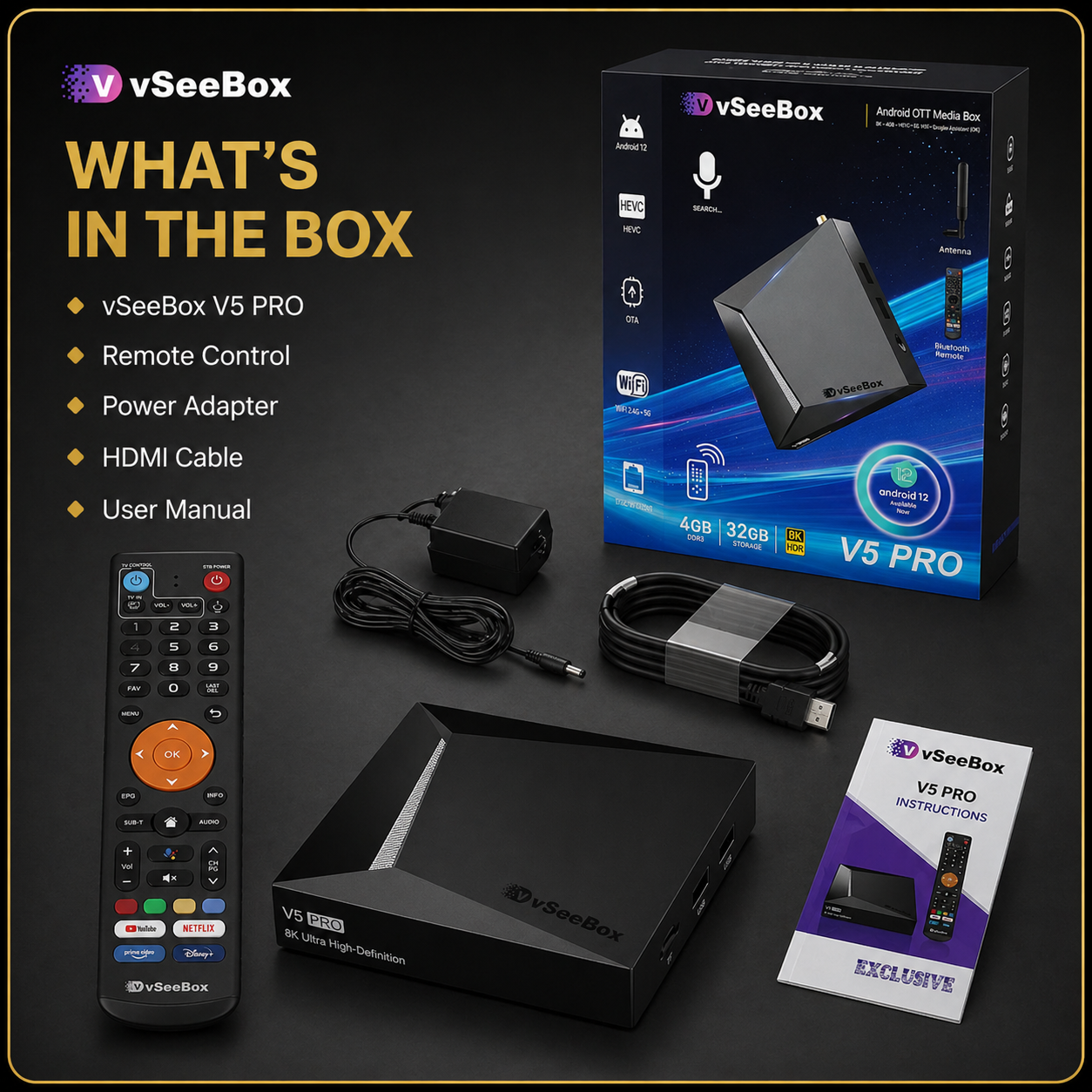 V5 Pro what's in the box