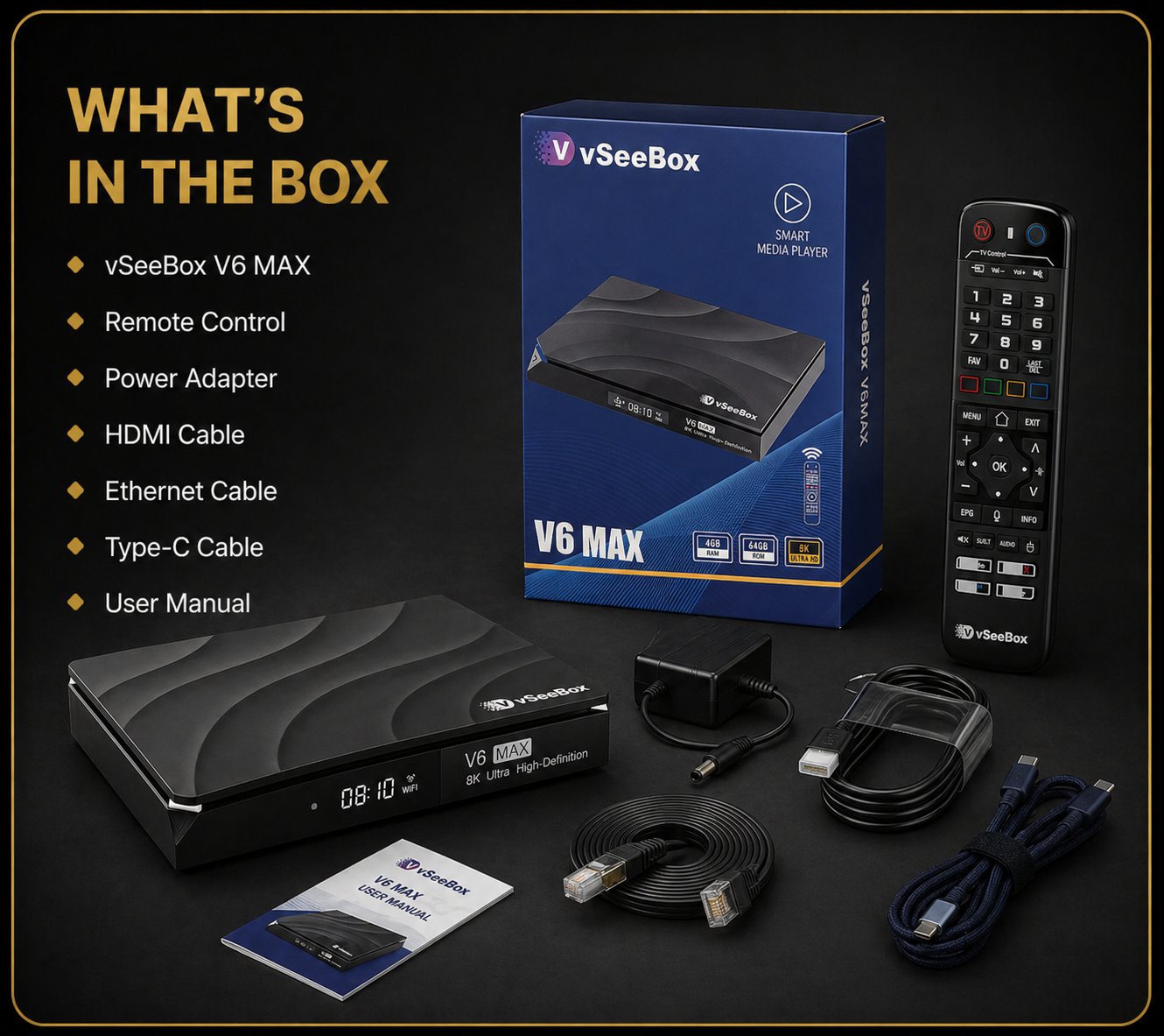 V6 Max what's in the box