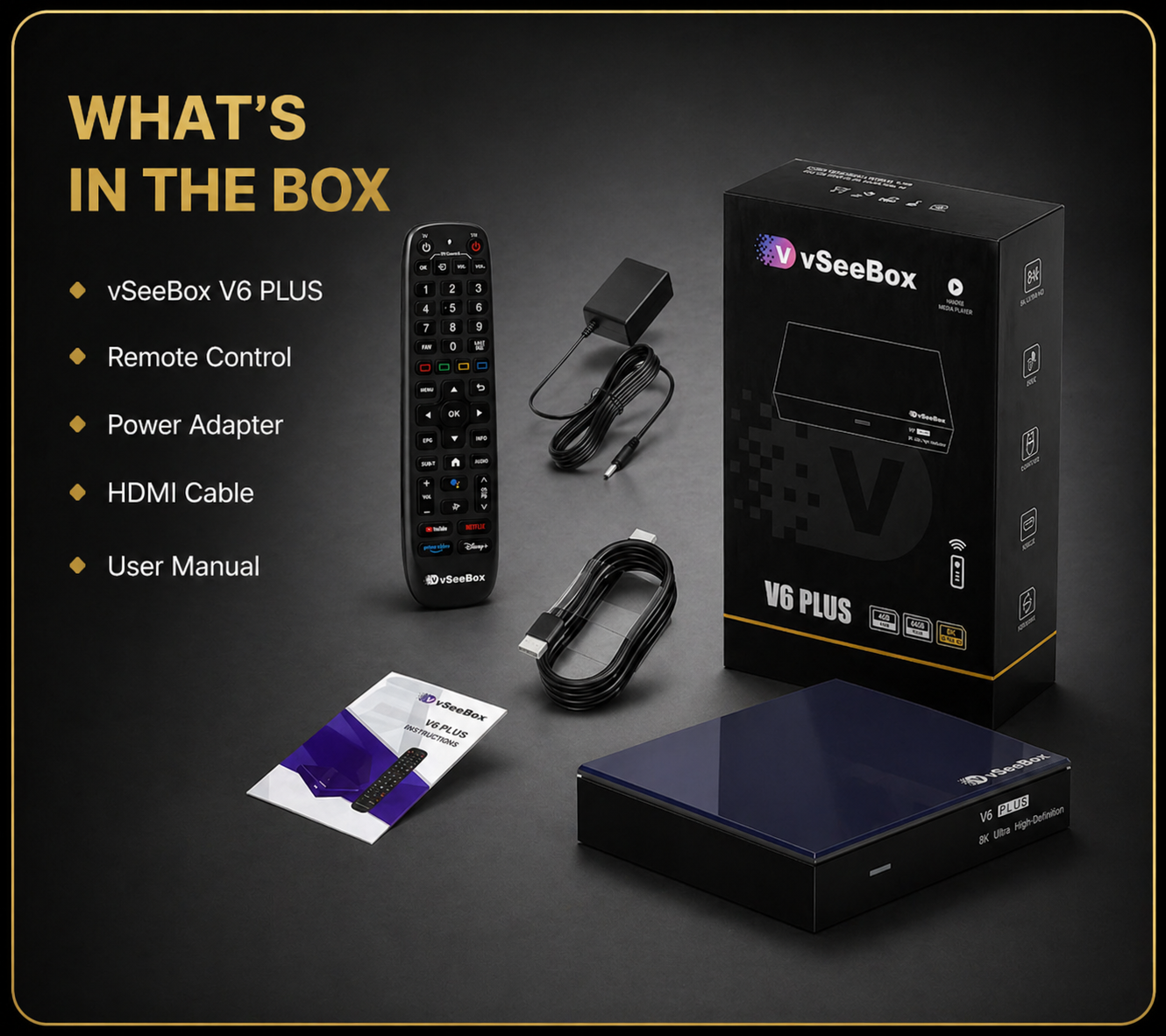 V6 Plus what's in the box